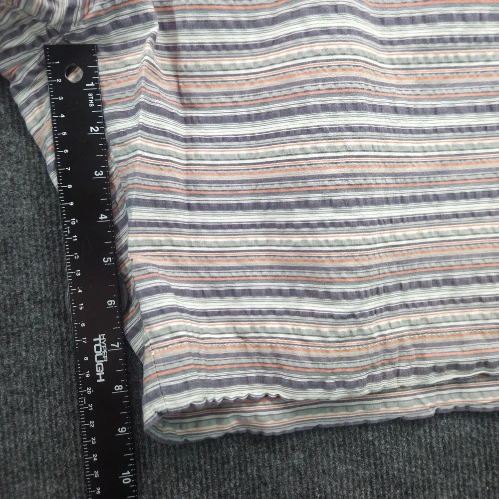 Brooks Brothers Bermuda Short Mens 44 Multi Stripe Blue Orange Cotton Seersucker